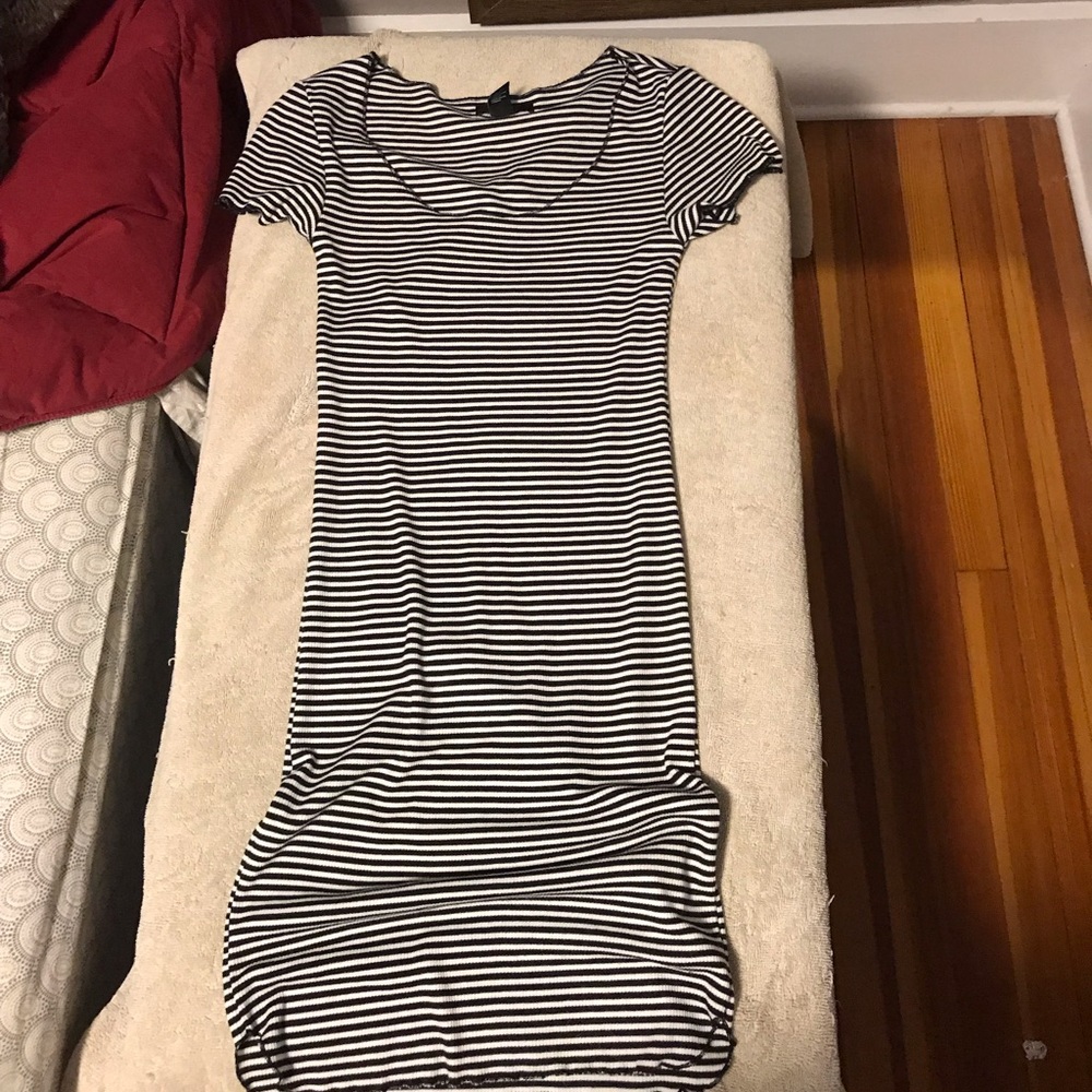 Size small body con striped dress from forever 21
